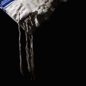 The tzitzit is the fringe on the four corners of the garment. 